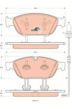 TRW GDB1897 COTEC set placute frana,frana disc