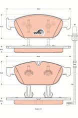 TRW GDB1897 COTEC set placute frana,frana disc