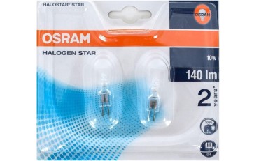 Set 2 becuri OSRAM, halogen, G4, 10W, 12V, 4008321201812 foto