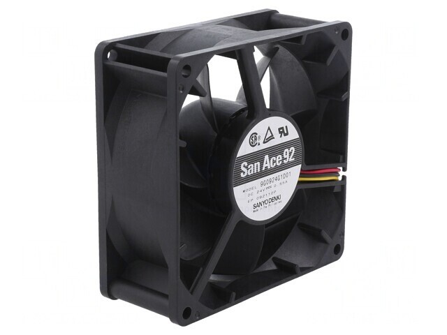 Ventilator axial 24V 92mm 186m3/h