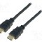 Cablu HDMI - HDMI, din ambele par&amp;#355;i, HDMI mufa, 1m, negru, ASSMANN - AK-330107-010-S