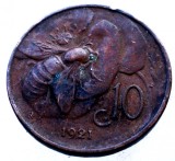 7.938 ITALIA VITTORIO EMANUELE III 10 CENTESIMI 1921 R, Europa, Bronz