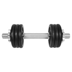 Gantera - 8 Kg, Set 6 Discuri, Negru-Argintiu Ultimate FactoryBikes