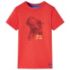 Tricou pentru copii, roșu, 116, vidaXL