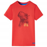Tricou pentru copii, roșu, 104, vidaXL