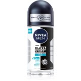 Nivea Men Invisible Black &amp; White deodorant roll-on antiperspirant pentru barbati 50 ml