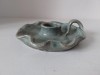 Suport lumanare de ceramica, vintage , lucrat manual Studio pottery art , 13cm