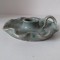 Suport lumanare de ceramica, vintage , lucrat manual Studio pottery art , 13cm