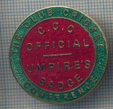 AX 273 INSIGNA -THE CLUB CRICKET -CONFERENCE - C.C.C. OFFICIAL -UMPIRE&#039;S BADGE
