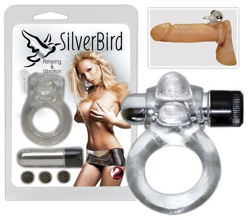 Inel Penis Cu Vibratii Silver Bird