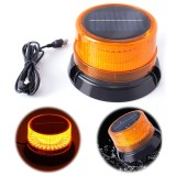 Girofar LED Solar Stroboscopic Magnetic, 2 Moduri, 2KM Vizibilitate, USB, Camion, Remorca, Auto, Urgenta, Siguranta