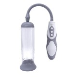 Pompa electrica MEN SUCK VACUUM - THINK BIGGER, pentru marirea penisului si imbunatatirea performantelor sexuale, gri cu alb