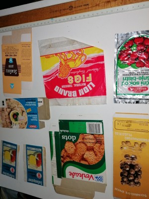 LOT 8 AMBALAJE / ETICHETE VECHI ALIMENTE / foto
