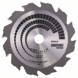 Panza ferastrau circular Construct Wood, 160x20x2.6mm, 12T Bosch