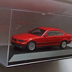 Macheta BMW seria 3 coupe (E36 Pisicuta) 1992 rosu - Minichamps 1/43