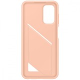 Husa Samsung EF-OA135TPEGWW Card Slot Cover Awesome Peach, TPU mat, pentru Samsung Galaxy A13