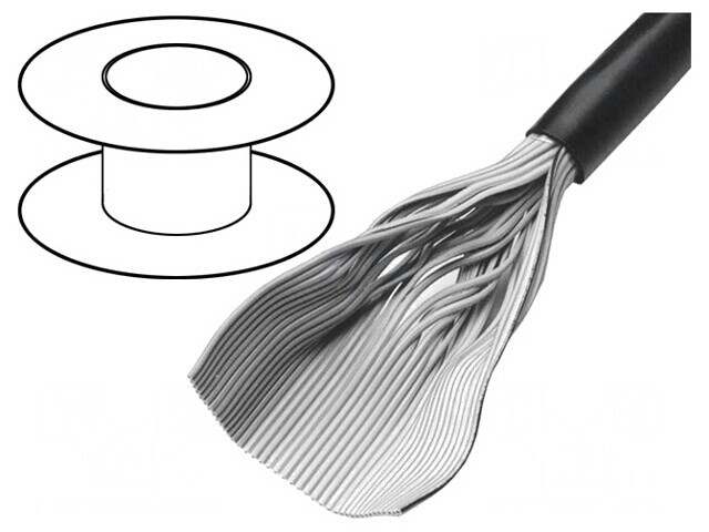 Cablu Bandă Rotund 3759/10SF 100FT