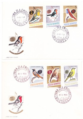 TSV$ - FDC 1966 LP 630 PASARI CANTATOARE foto
