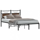 Cumpara ieftin Cadru pat fără saltea stejar maro 120x190 cm, lemn prelucrat