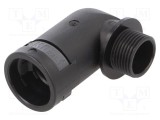 Conectori &icirc;n unghi 90&deg; Filet metric PMA poliamidă 6 exterior