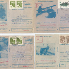 România, lot 4 cărţi poştale circulate, aerofilatelie 4