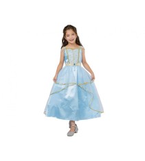 Costum carnaval Printesa Albastra pentru copii, marime 110/120 cm (4 - 6 ani)