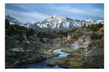 Tablou Canvas Albia serpuitoare sub cer albastru, 39 x 26 cm, CMCLASS