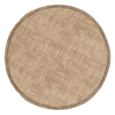 Perna Scaun, Rotundă, Culoare Bej, Diametru 38cm, Două Fețe, 100% Spumă