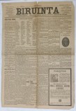 BIRUINTA , ORGAN AL ACTIVITATII SOCIALE - INDUSTRIE , COMERT , PETROL , POLITICA , LITERATURA , STIINTA , 1909