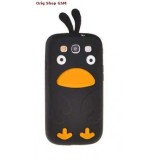 Husa Silicon 3D Chicken Apple iPhone 5C Negru