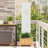 vidaXL Ecran de intimitate pentru grădină Traforaj Alb 32 x 140 cm