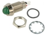 Lampa LED Verde 24-28VDC &Oslash;12.7mm IP67