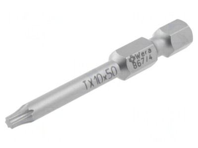 Capăt de Şurubelniţă Torx TX10 50mm foto