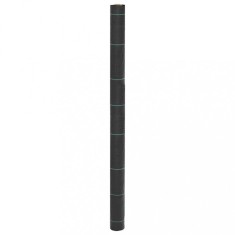 vidaXL Membrană antiburuieni, negru, 1,5x100 m, PP