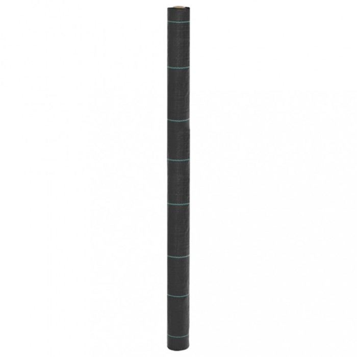 vidaXL Membrană antiburuieni, negru, 1,5x10 m, PP