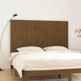 VidaXL Tăblie de pat pentru perete, maro miere, 185x3x110 cm, lemn pin 824966