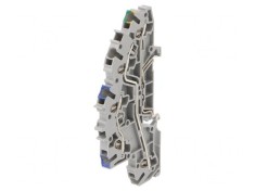 Conector &Icirc;mbinare Șine 2,5mm&sup2; 3 Piste 5 Borne Gri 5,2mm