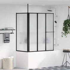 vidaXL Paravan de duș Pliere Other Negru 120 x 70 x 137 cm Aluminiu