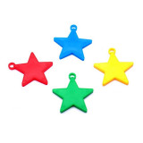 Set 4 greutati pentru baloanele cu heliu, flippy, 32 grame, 8 grame fiecare, plastic, forma stelute, multicolor