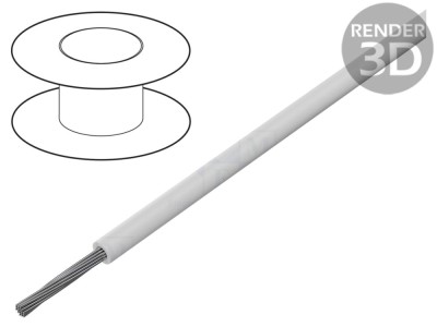 Cablu Electric 4mm2 PVC Alb foto