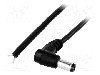 Cablu alimentare DC, cabluri, DC 5,5/2,1 mufa, negru, 3m, BQ CABLE - DC.CAB.2201.0300