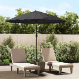 Umbrela de soare de exterior, stalp aluminiu, negru, 270 cm GartenMobel Dekor, vidaXL