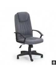 Scaun birou HM Rino, Ergonomic, Stofa, Inaltime reglabila, Mecanism balansare, 100 kg, 122x61x40 cm, Gri