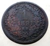 7.182 UNGARIA 1 KRAJCZAR 1891 KB, Europa, Cupru (arama)