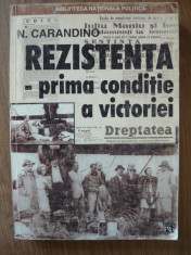 N. CARANDINO - REZISTENTA- PRIMA CONDITIE A VICTORIEI foto