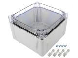 Carcasă Universală Policarbonat 200x200x132mm Transparentă