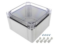 Carcasă Universală Policarbonat 200x200x132mm Transparentă