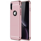 Husa pentru Apple iPhone X, GloMax 3in1 PerfectFit, Rose-Gold