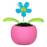 Decorațiune Solară Floare Dansatoare, Fără Brand, Albastru, Dimensiuni 7x10 cm, Oem