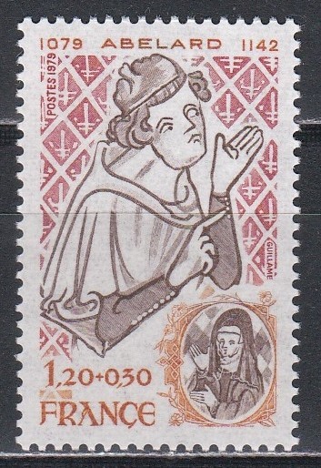 Franta 1979 - 900 de ani de la nașterea lui Pierre Ab&eacute;lard, MNH